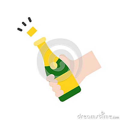 Party drinks vector, Summer party related flat icon Vector Illustration