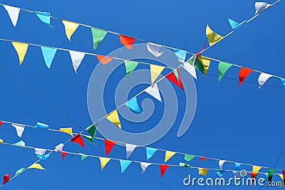 Party flags Stock Photo