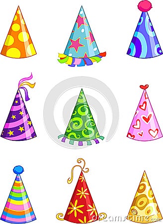 Party hats Vector Illustration