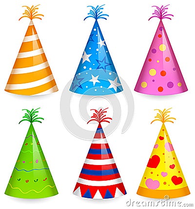 Party hats Vector Illustration