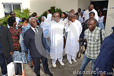 PARTY OF LAURENT GBAGBO IN MOURNING Editorial Stock Photo