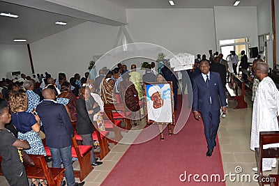 PARTY OF LAURENT GBAGBO IN MOURNING Editorial Stock Photo