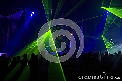 Party light show Stock Photo