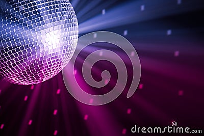 Party lights disco ball Stock Photo