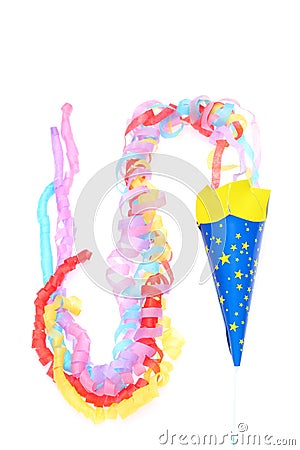 Party popper Stock Photo