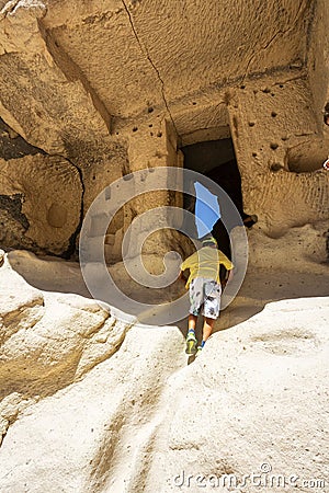 Pasabag, its famous fairy chimneys in Goreme Valley, Cappadocia Editorial Stock Photo