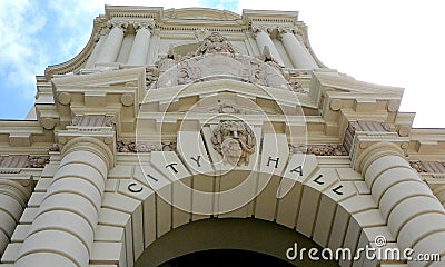 Pasadena City Hall in California Editorial Stock Photo