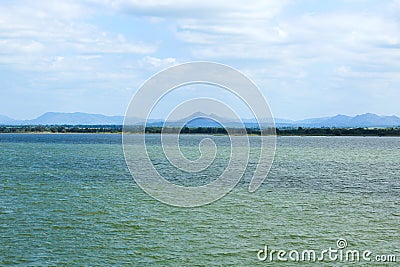 Pasak Dam Lakes in Lopburi Stock Photo