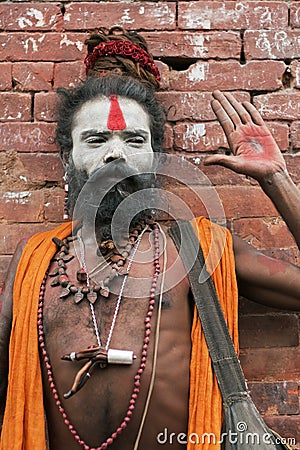 Pashupatinath Sadhu Editorial Stock Photo