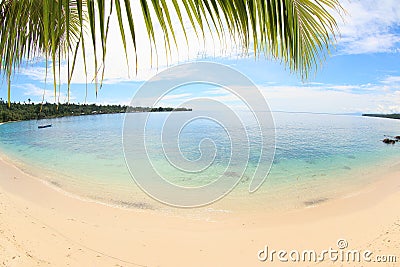 Pasir Putih Beach Manokwari Papua Stock Photo