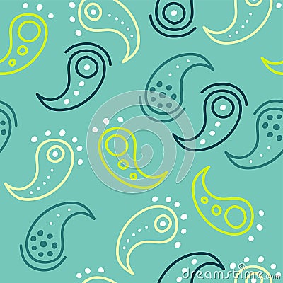pasley seamless pattern. vector Vector Illustration