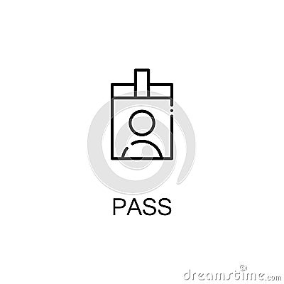 Pass line icon Vector Illustration