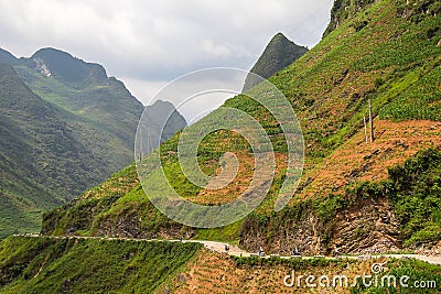 The pass in the North of Vietnam Stock Photo