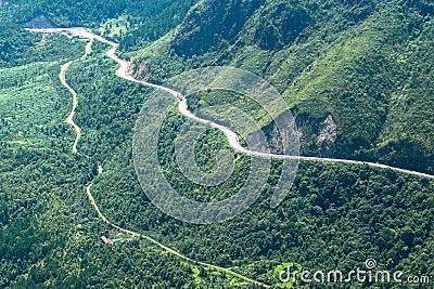 The pass in the North of Vietnam Stock Photo