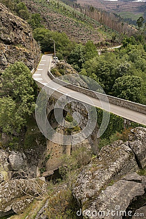 Passadicos do paiva bridge Stock Photo