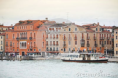 Passage boat in Venice Editorial Stock Photo