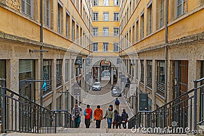 The Passage Thiaffait and close village of Creators Editorial Stock Photo