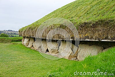 Neolithic passage tomb in Ireland Editorial Stock Photo