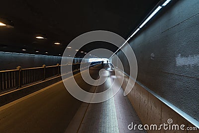 The passageway in the city, Perspective background Stock Photo