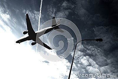 Passenger aircraft Stock Photo