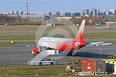 Passenger aircraft Airbus A320 airline Editorial Stock Photo