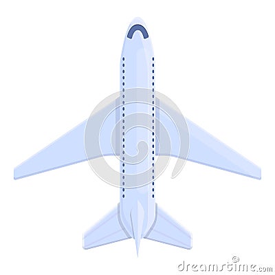 Passenger airline icon, cartoon style Vector Illustration