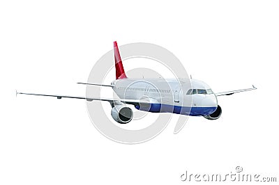 Passenger airplane Stock Photo