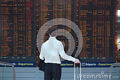 Passenger in airport Stock Photo