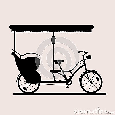 Passenger bike heavy Stock Photo