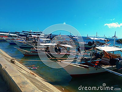 The passenger boats Stock Photo