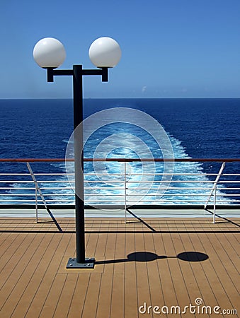 Passenger Cruise ship stern view Stock Photo