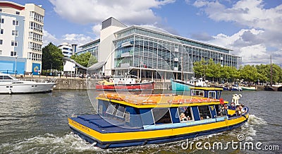 Passenger Ferry in Bristol Harbour Editorial Stock Photo