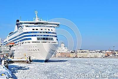 Passenger ferry in Helsinki Stock Photo