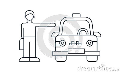 Passenger icon vector illustrator. Cartoon Illustration