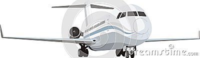 Passenger plane Vector Illustration