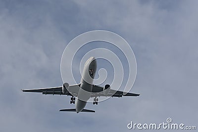 Passenger plane preparing to fly Editorial Stock Photo