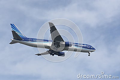 Passenger plane preparing to fly Editorial Stock Photo