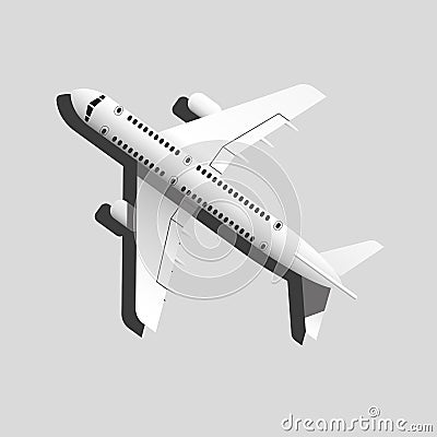 Passenger plane Vector Illustration