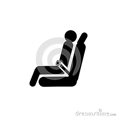 Passenger seat airplane icon Stock Photo