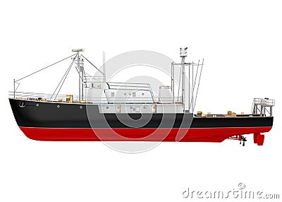 Passenger Ship Isolated Stock Photo