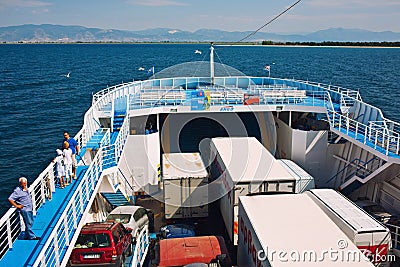 Large ferry boat Editorial Stock Photo