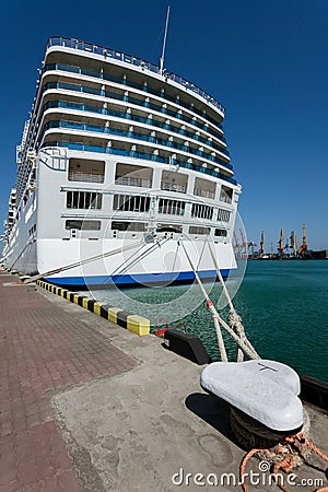 Passenger ship stern Stock Photo