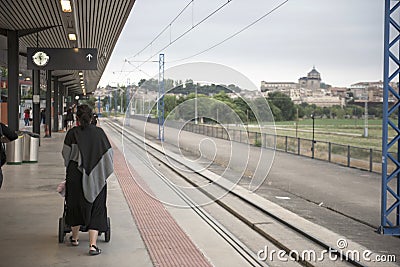 Passengers Getting Ready For Train Editorial Stock Photo