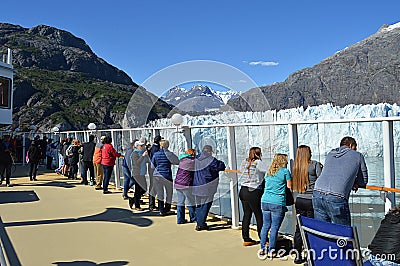Glacier Bay Cruise Sightseeing Editorial Stock Photo