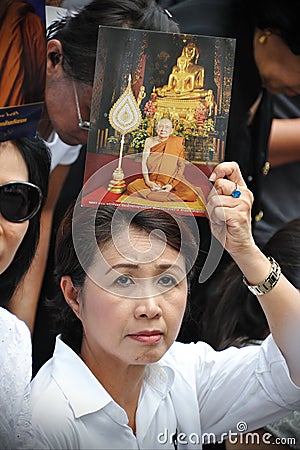Passing of the Thai Sumpreme Patriarch Editorial Stock Photo
