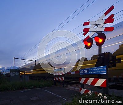 Passing train Stock Photo