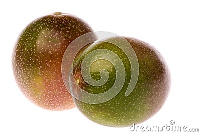 Passion Fruits Isolated Stock Photo