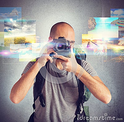 Passion for photography Stock Photo