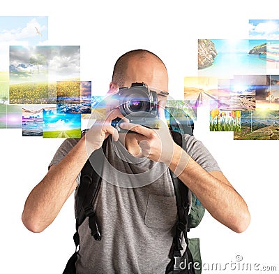 Passion for photography Stock Photo