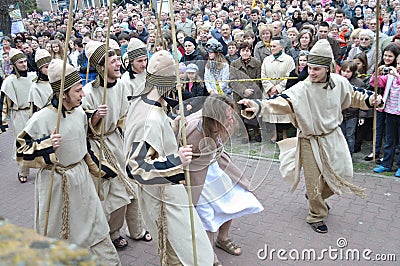 Passion play Editorial Stock Photo